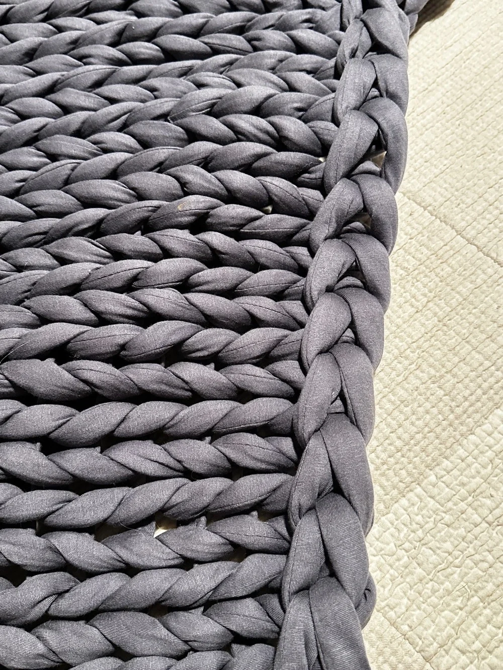 NWT Bearaby Cotton Weighted Blanket in Asteroid Grey 25lb